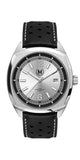 Silver Dial Driver, Black Strap
