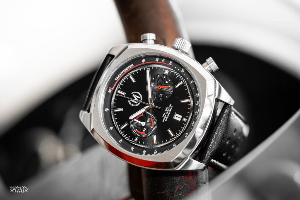 Classic Driver Chronograph, Black Strap