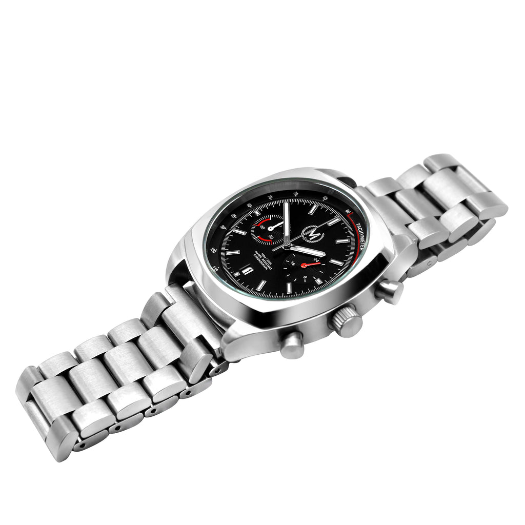 CLASSIC DRIVER CHRONOGRAPH, METAL STRAP - Marchand Watch Company