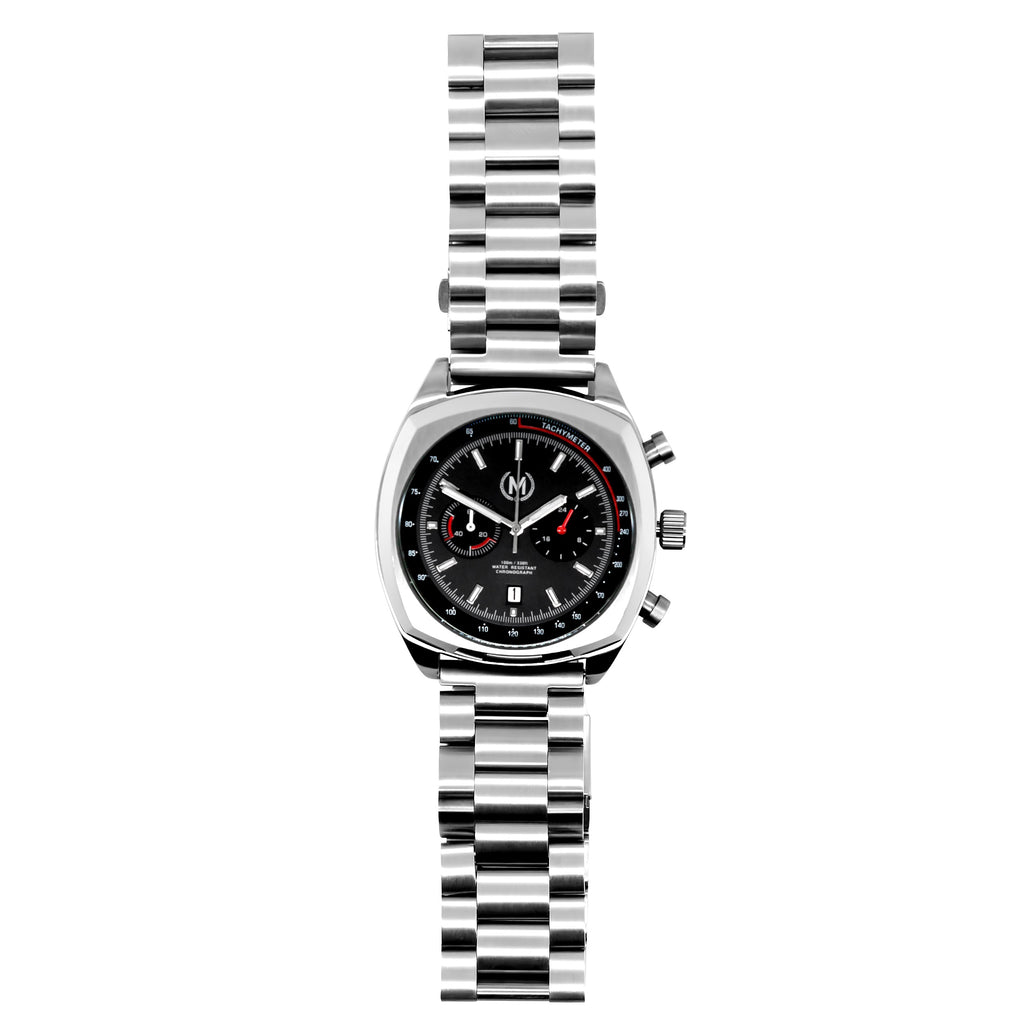 CLASSIC DRIVER CHRONOGRAPH, METAL STRAP - Marchand Watch Company