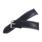 Black Leather Rally Watch Strap