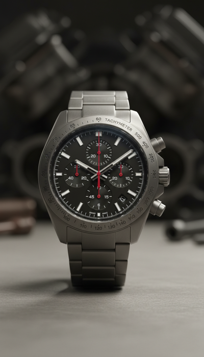Titanium Chronograph With Racing Dial