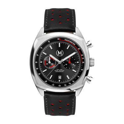 Classic Driver Chronograph, Black And Red Strap (PRE-ORDER NOW)