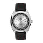 Silver Dial Driver, Black And Red Strap