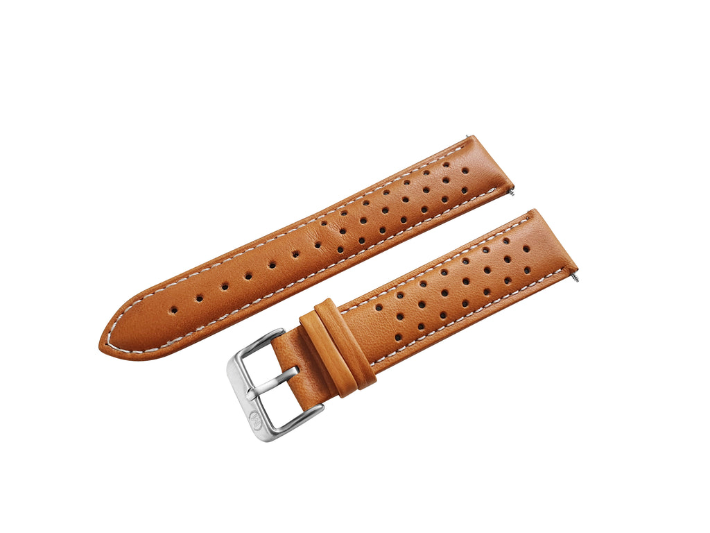 TAN LEATHER RALLY WATCH STRAP - Marchand Watch Company