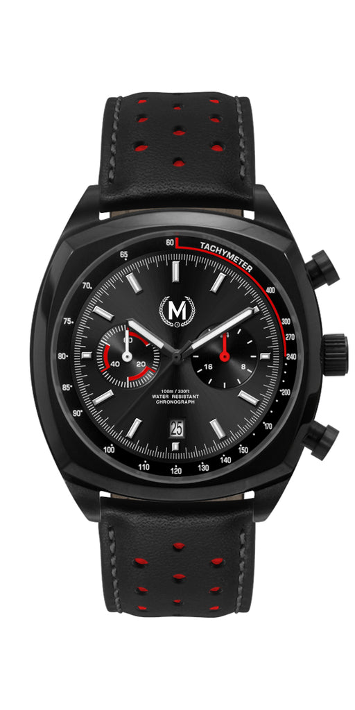 BLACK DRIVER CHRONOGRAPH - Marchand Watch Company