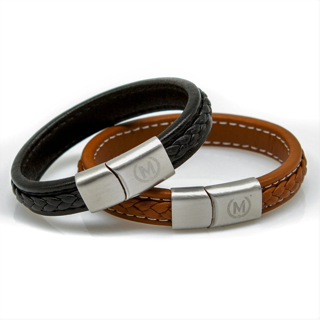 Tan and Silver Marchand Leather Bracelet - Marchand Watch Company