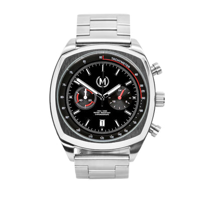 CLASSIC DRIVER CHRONOGRAPH, METAL STRAP - Marchand Watch Company