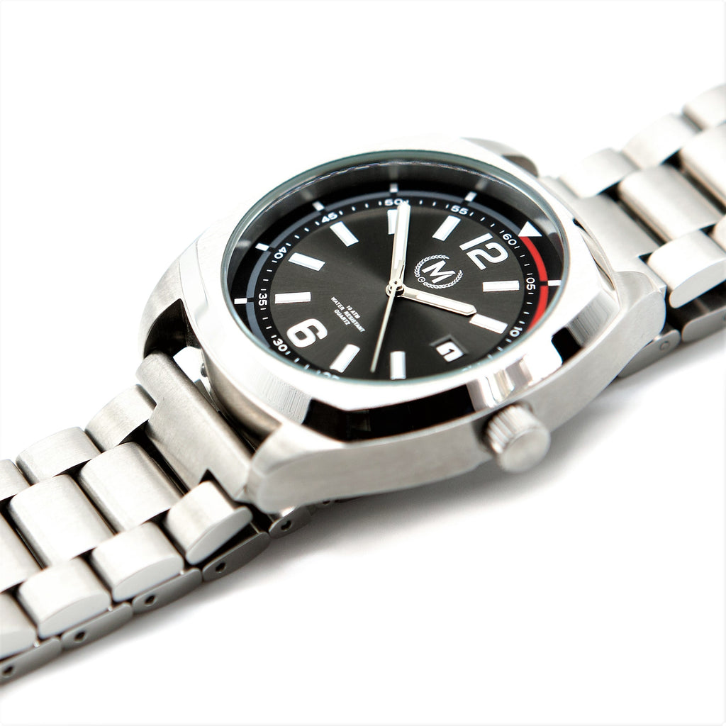 SILVER DRIVER, METAL STRAP - Marchand Watch Company